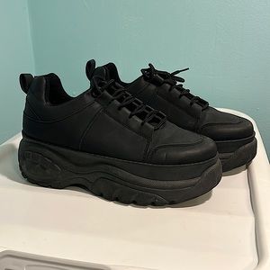 Dolls Kill: Black Platform Sneakers